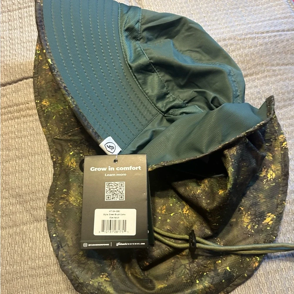 Farmer’s Defense Unisex Green Brush Camo -Adjustable Hat Size XXL - Picture 3 of 10
